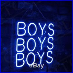 BOYS BOYS BOYS Porcelain Beer Boutique Neon Sign Store Custom Vintage Decor 9X9