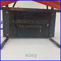 BUDWEISER Beer Bowtie Neon Lighted Sign Franceformer 1960s Large Vintage
