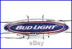 BUD Light NEON LIGHT BAR SIGN Rare Beer Logo Symbol Pub Real Neon Power VTG