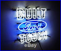 BUILT TOUCH FORD Neon Sign Sport Racing Club Pub Light Auto Shop VIntage Beer