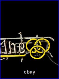 Ballantine Neon Sign Light Vintage Beer Vintage Advertising 3Ring Breweriana
