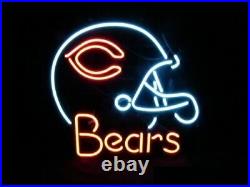 Bears Helmet Vintage Neon Sign Handmade Man Cave Lamp Wall Decor 19x15 Bears Helmet Vintage Neon Sign Handmade Man Cave Lamp Wall Decor 19x15