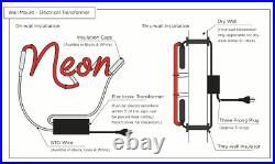 Beer White Vintage Style Neon Sign Light Bar Shop Wall Window 24x20 Beer White Vintage Style Neon Sign Light Bar Shop Wall Window 24x20
