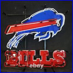 Bills Red Neon Sign Vintage Style Man Cave Bar Party Visual Wall Light 17x14
