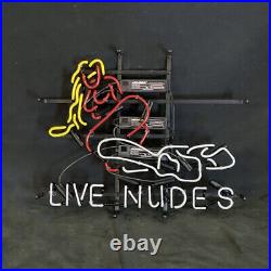 Blue Live Nude Gift 24X20 Neon Signs Gift Artwork Wall Vintage Bar Sign Decor Blue Live Nude Gift 24X20 Neon Signs Gift Artwork Wall Vintage Bar Sign Decor