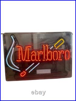 Brand New Marlboro Cigarettes Philip Morris Vintage Everbrite Neon Light 90s