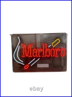 Brand New Marlboro Cigarettes Philip Morris Vintage Everbrite Neon Light 90s
