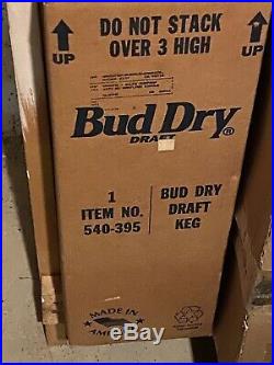 Brand New Vintage Bud Dry Draft Keg Neon Beer Sign Bar Light For Mancave