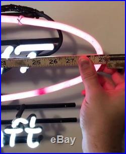 Bud Light Genuine Draft VINTAGE Neon Bar Light / Bar Sign Anheuser Busch