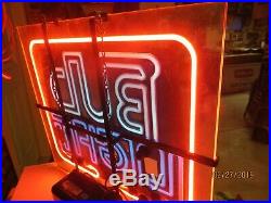 Bud Light Vintage Glass Neon Sign, Very Heavy And Very Cool Sign