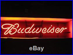 Budweiser Classic Beer Neon Sign Vintage N. O. S. Bud Anheuser Busch MINT