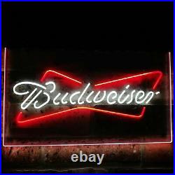 Budweiser Neon Light Sign Beer Bar Home Room Pub Club Vintage Bottle Sign Gift