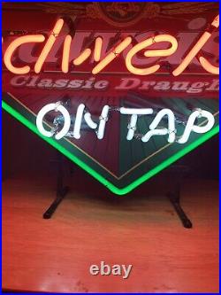 Budweiser On Tap Neon Sign Vintage Beer Sign 1998 120 Volt 30x20 Evertron