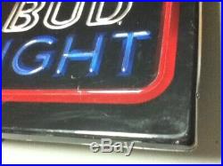 Budweiser beer sign vintage light box neo-neon graphic Bud light lighted bar
