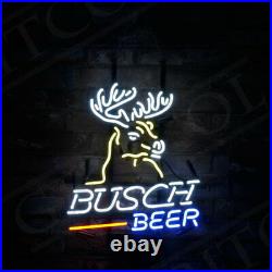Busch Beer Bar Deer Sign Vintage Neon Light Boutique Workshop Home Wall Decor