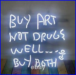 Buy Art Not Drugs Well Buy Both White Neon Sign Vintage Wall Decor 19 Buy Art Not Drugs Well Buy Both White Neon Sign Vintage Wall Decor 19