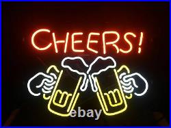 CHEERS Vintage Porcelain Store Wall Gift Custom Beer Decor Neon Sign Boutique