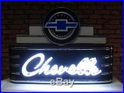 Chevelle Chevrolet Neon Sign! Metal Vintage New Style Gas & Oil Man Cave
