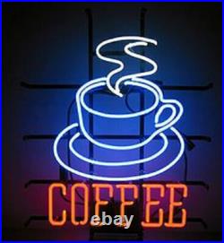 COFFEE CUP Real Glass Gift Vintage Neon Sign Beer Bar Sign Custom Neon