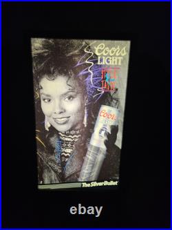 COORS LIGHT Vintage rare 1992 black model 16x26 beer bar sign led neon type htf