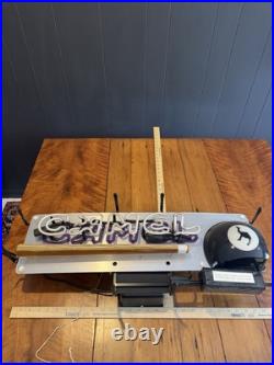 Camel Cigarettes Neon Sign Light Purple Working Vintage Tobacco Advertising