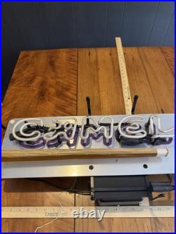 Camel Cigarettes Neon Sign Light Purple Working Vintage Tobacco Advertising