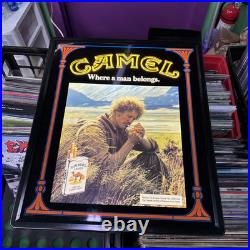Camel Where A Man Belongs VINTAGE NOS Neon Wall Hanging Sign RARE