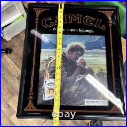 Camel Where A Man Belongs VINTAGE NOS Neon Wall Hanging Sign RARE