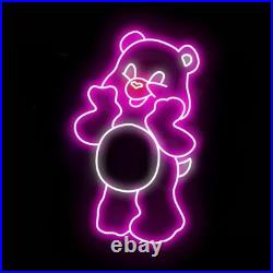 Care Bear Flex Neon Sign 33x20 Light Man Cave Vintage Kids Room Wall Decor