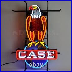 Case Eagle American Farm Harvester Vintage Look Neon Light Neon Sign 26x18