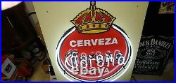 Cerveza Corona Extra Vintage Neon Sign. 35 x 32 RARE NEW IN BOX