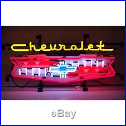 Chevrolet Grille Vintage Style Logo Collectible Neon Sign 28 X 13