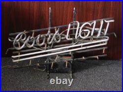 Classic Vintage Electric Neon Beer Sign, Coors Light