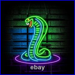 Cobra Neon Sign Vintage Awesome Gift Neon Craft Display Real Glass