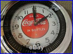 Coca Cola Coke Neon Motion Spinner Clock Sign Chicago Neon Sales Vintage 14