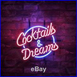 Cocktails & Dreams Decor Vintage PubClubRestaurantStore Neon Sign