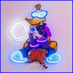 Cool Duck LED Neon Sign 26x24 Light Pop Art Vintage Kids Bedroom Wall Decor