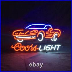 Coors Car Auto Vintage Glass Neon Light Sign Decor Bar Garage Room 17