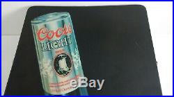 Coors Light Beer Silver Bullet Lighted Neo Neon Sign Light Up Vintage 1983 Nice