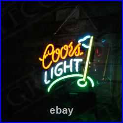 Coors Light Golf Flag Masters Porcelain Vintage Beer Boutique Custom Neon Sign