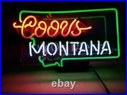 Coors Montana Vintage Neon Sign Light Eye-catching Express Shipping