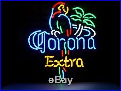Corona Extra Parrot Real Vintage Neon Light Beer Sign Home Bar Collectible Sign