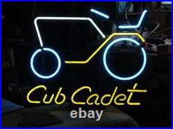 Cub Cadet Personalised Neon Sign Vintage Real Glass Bar Room Neon Light