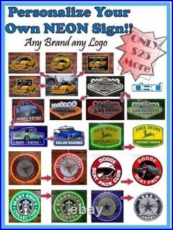 Custom 20 Vintage Style FORD LED NEON Sign with BLUE Light