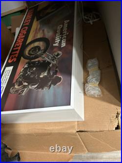 Custom Made Vintage Harley Davidson Cigarettes Light Up Sign