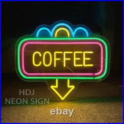 Custom Neon Sign Coffee Vintage Neon Night Light for coffee Shop Wall Decoration