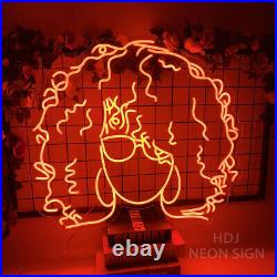 Custom Neon Signs Afro-look Vintage Neon Sign Night Light for Bedroom Wall Decor