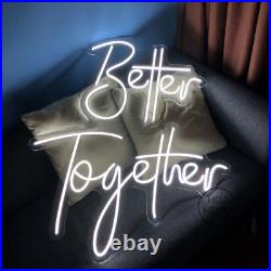 Custom Neon Signs Better Together Vintage Neon Light Lamp for Wall Wedding Decor Custom Neon Signs Better Together Vintage Neon Light Lamp for Wall Wedding Decor