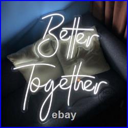 Custom Neon Signs Better Together Vintage Neon Light Lamp for Wall Wedding Decor Custom Neon Signs Better Together Vintage Neon Light Lamp for Wall Wedding Decor