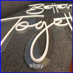 Custom Neon Signs Better Together Vintage Neon Light Lamp for Wall Wedding Decor Custom Neon Signs Better Together Vintage Neon Light Lamp for Wall Wedding Decor